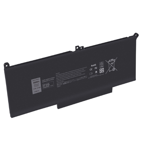 2X39G, DM6WC replacement Laptop Battery for Dell Latitude 12 7000, Latitude 12 7290, 7.6 V, 4 cells, 60 Wh
