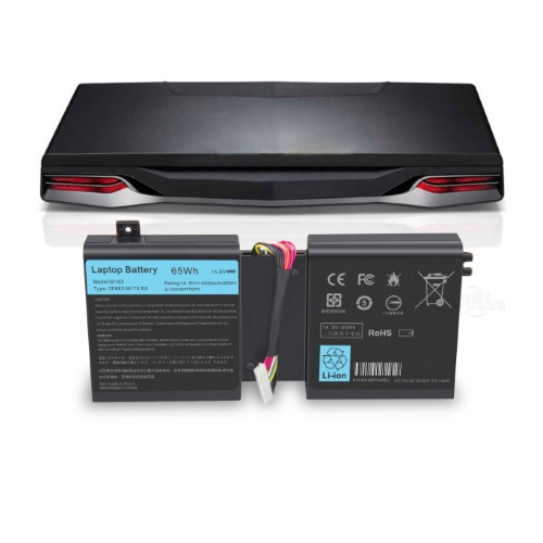 02F8K3, 0KJ2PX replacement Laptop Battery for Dell Alienware 17 17X Series, Alienware 18 18X Series, 14.8 V, 8 cells, 4400 Mah