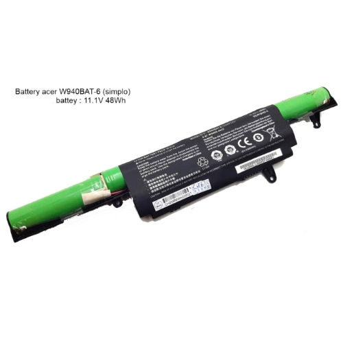 6-87-W940S, 6-87-W940S-424 replacement Laptop Battery for Clevo Premium Tv Xs3210, W940S Series, 6 cells, 11.1V, 4400mah / 48wh