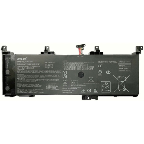 0B200-0194000, 0B200-01940100 replacement Laptop Battery for Asus FX502VS, FX502VY, 15.2v, 4 cells, 62wh