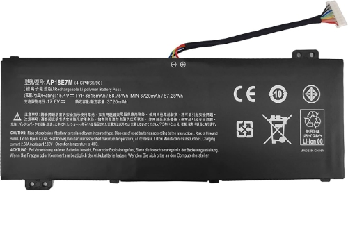 Aspire Nitro 7 AN715-51-726G Laptop Batteries for Acer replacement