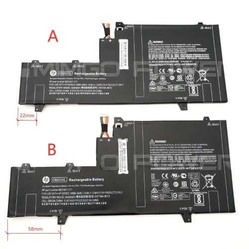 863167-1B1, 863176-171 replacement Laptop Battery for HP EliteBook X360 1030 G2 Series, 11.55v, 57wh