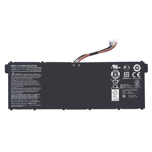 4ICP5/57/80, AC14B8K replacement Laptop Battery for Acer 13 C810, 15 C910, 15.2v, 4 cells, 53wh
