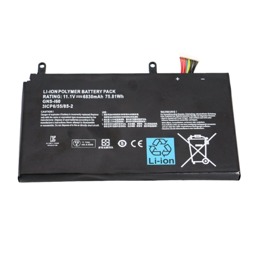 961TA010FA, GNS-160 replacement Laptop Battery for Gigabyte P35G, P35G v2, 11.1V, 6830mah / 75.81wh