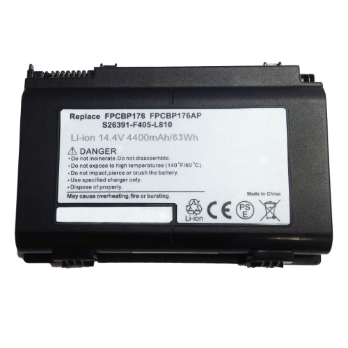 CP335319-01, FPCBP176 replacement Laptop Battery for Fujitsu LifeBook A1220, LifeBook A6210, 14.4V, 8 cells, 4400mAh