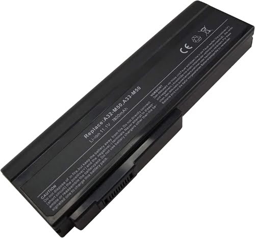 07G016C71875, 07G016WC1865 replacement Laptop Battery for Asus G50, G50E, 10.8V, 9 cells, 6600mAh