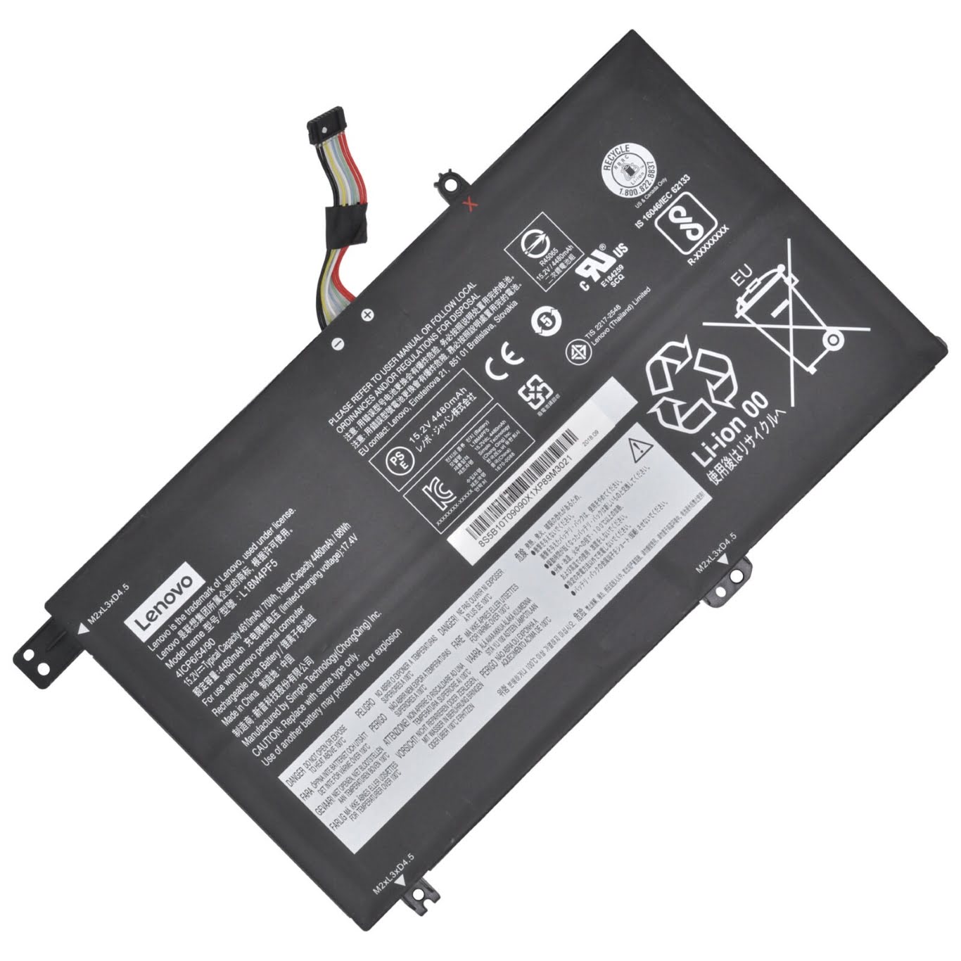 5B10T09088, 5B10W67275 replacement Laptop Battery for Lenovo IdeaPad S540, IdeaPad S540 15, 4 cells, 15.12v, 4630mah / 70wh