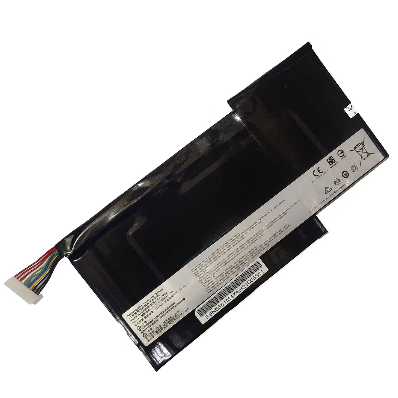 BTY-M6J, BTY-U6J replacement Laptop Battery for MSI GS63 7RE-009CN, GS63 7RE-018CN, 3 cells, 11.1V, 5200mah / 57wh