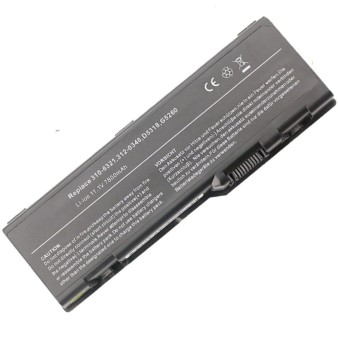 0C5449, 0C5454 replacement Laptop Battery for Dell Inspiron 6000, Inspiron 9200, 9 cells, 11.1V, 6600mAh