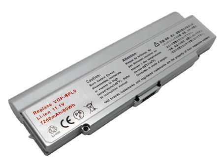 Replacement for SONY VAIO VGN-CR13G/P Laptop Battery(Li-ion 7200mAh)