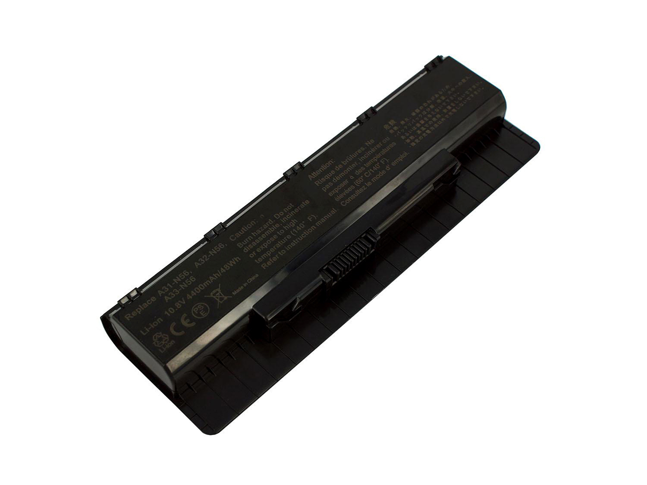 A31-N56 replacement Laptop Battery for Asus N46 Series, N46V Series, 6 cells, 4400mAh, 10.80V