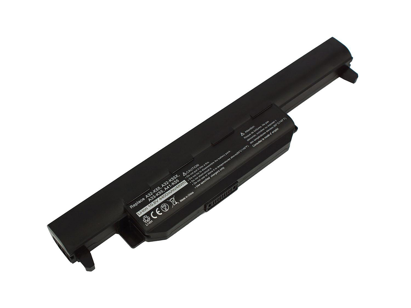 A32-K55, A32-K55X replacement Laptop Battery for Asus A45 Series, A45A Series, 6 cells, 4400mAh, 10.80V