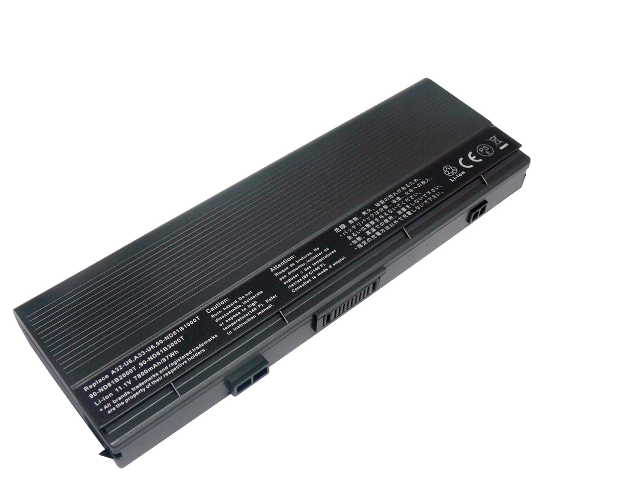 90-ND81B1000T, 90-ND81B2000T replacement Laptop Battery for Asus U6E, U6Ep, 7800mAh, 11.10V