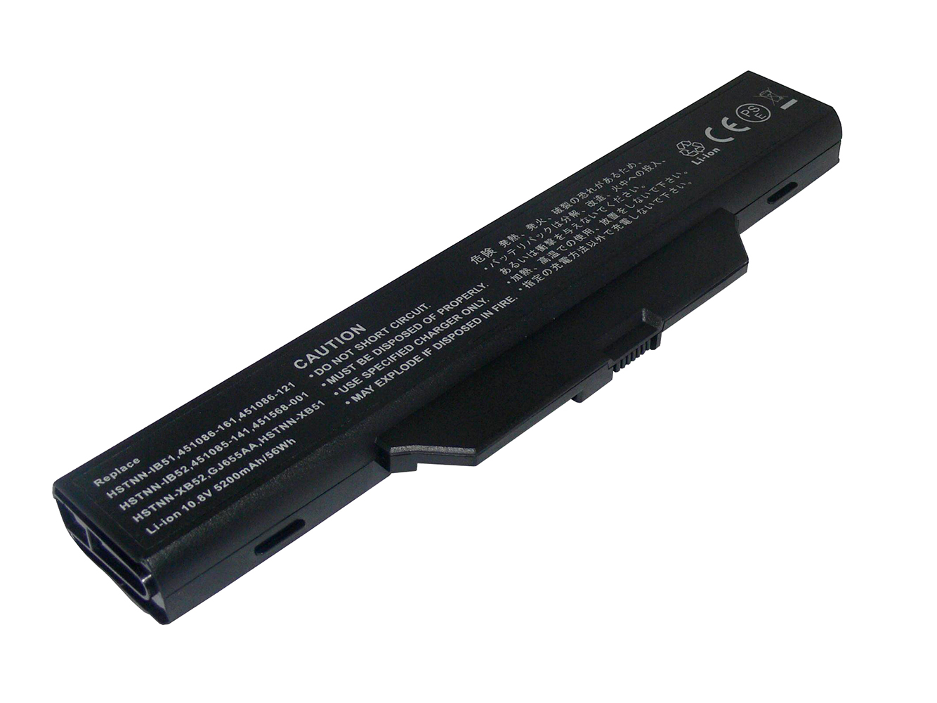 451085-141, 451086-121 replacement Laptop Battery for Compaq 550, 610, 6 cells, 5200mAh, 10.80V
