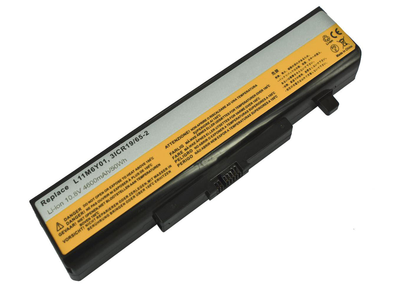 3ICR19/65-2, L11M6Y01 replacement Laptop Battery for Lenovo IdeaPad G480, IdeaPad G480A-BNI, 1 cells, 4600mAh, 10.80V