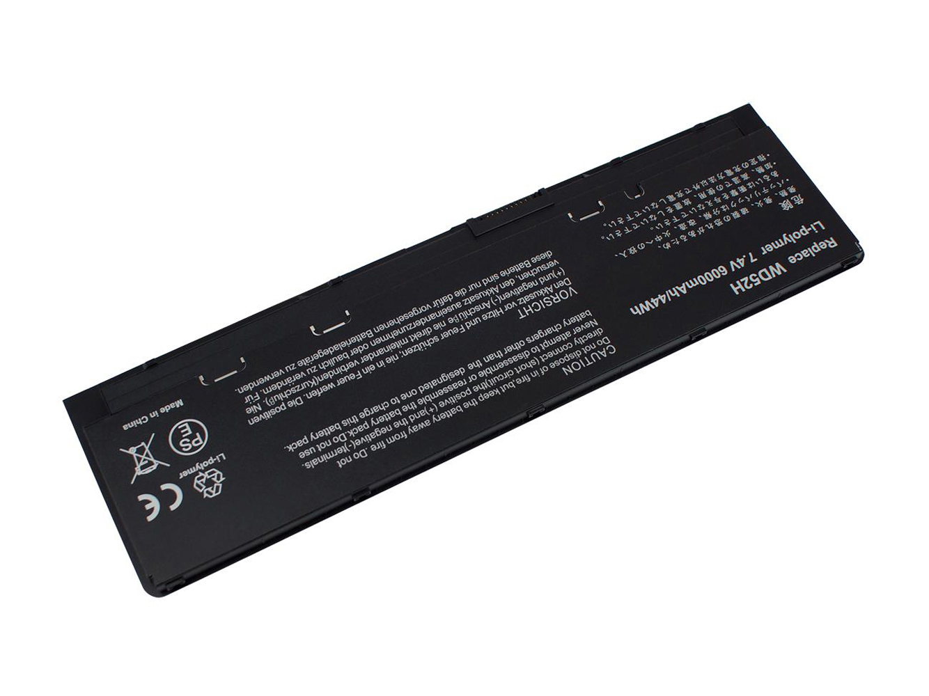 0KWFFN, 451-BBFT replacement Laptop Battery for Dell Latitude E7250, 4 cells, 6000mAh, 7.40V