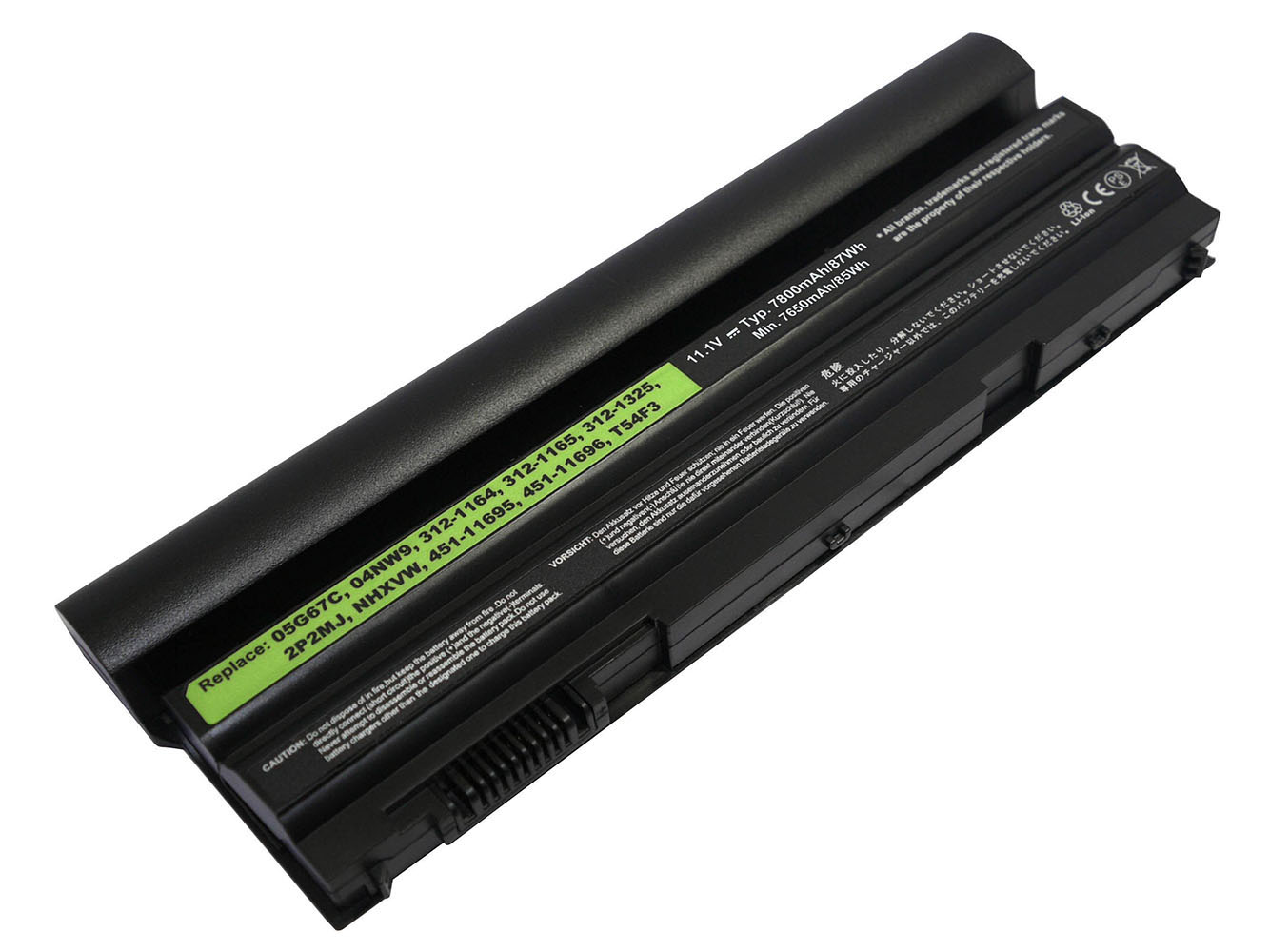 04NW9, 05G67C replacement Laptop Battery for Dell Latitude E5420, Latitude E5420 ATG, 9 cells, 7800mAh, 11.10V