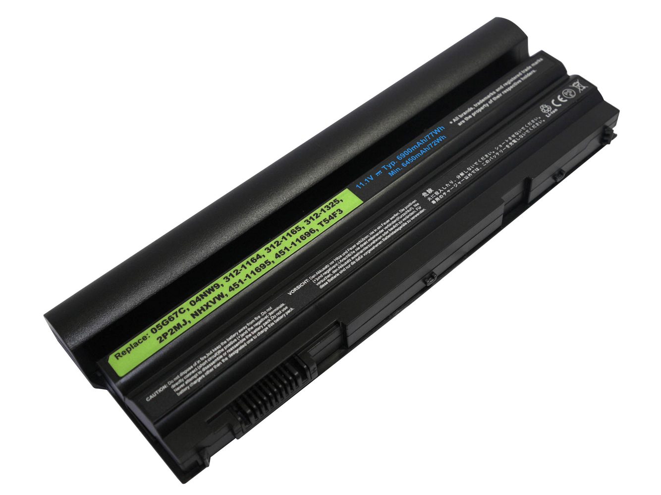 04NW9, 05G67C replacement Laptop Battery for Dell Latitude E5420, Latitude E5420 ATG, 9 cells, 6900mAh, 11.10V