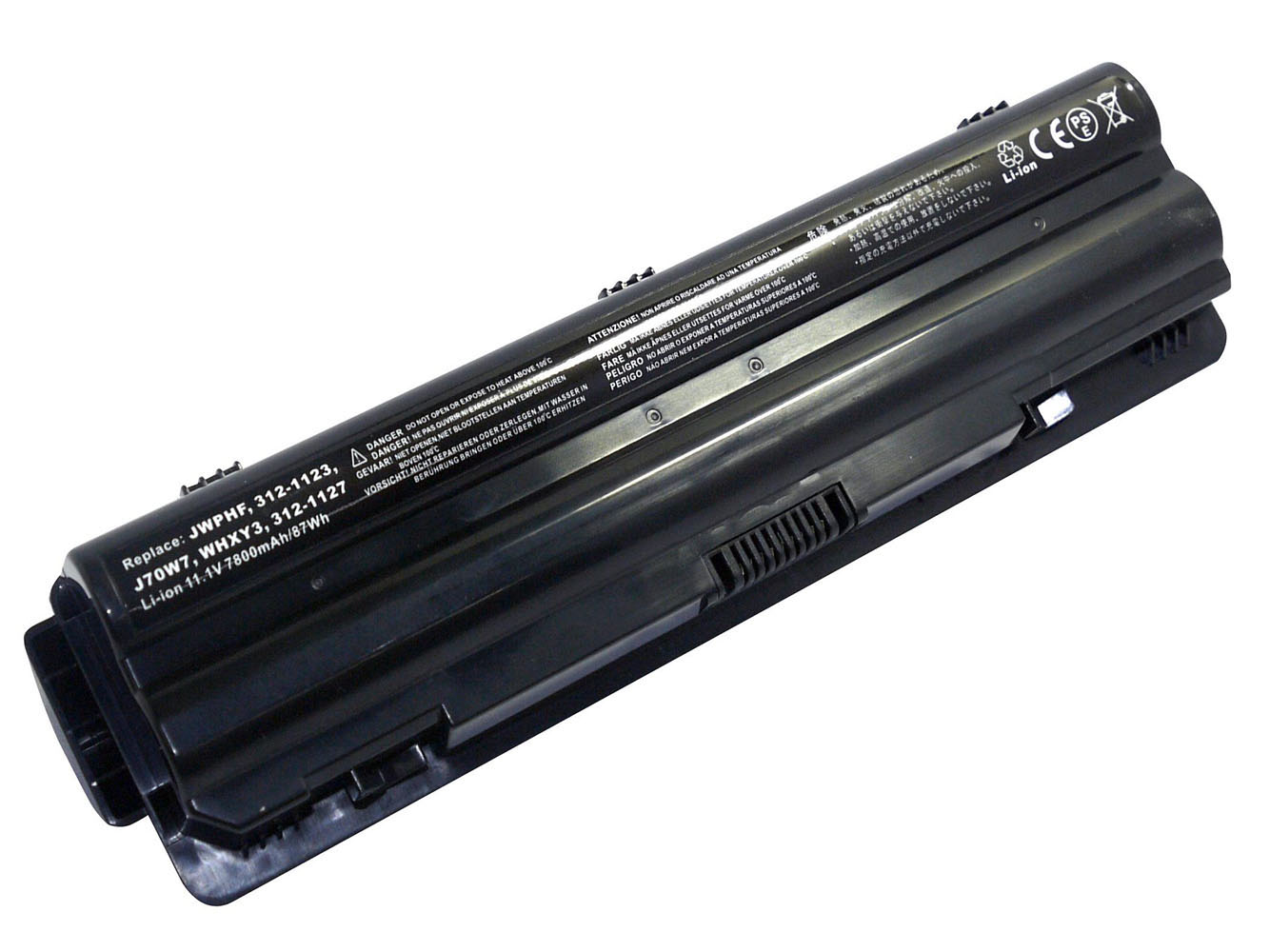 312-1123, J70W7 replacement Laptop Battery for Dell XPS 14, XPS 14 (L401X), 9 cells, 7800mAh, 11.10V