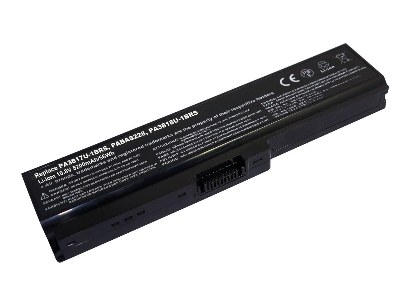 PA3817U-1BRS, PA3818U-1BRS replacement Laptop Battery for Toshiba Dynabook CX/45F, Dynabook CX/45G, 6 cells, 5200mAh, 10.80V