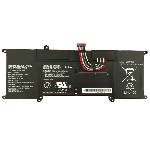 VJ8BPS52Vaio replacement Laptop Battery for Sony SX14, VAIO S11, 7.6v, 4610mah (35wh)
