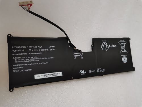 VGP-BPS39 replacement Laptop Battery for Sony SVT-1121G4E/B, SVT11213CGW, 7.5V, 3800mah (29wh)