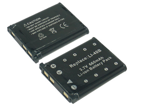 Replacement for OLYMPUS LI-40B Digital Camera Battery(Li-ion 660mAh)